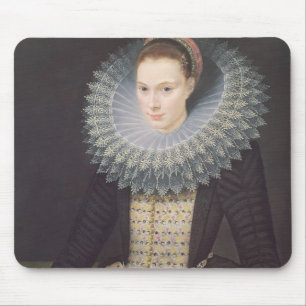 Porträt einer Dame, 1613 (Öl auf Platte) Mousepad