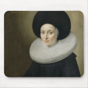 Porträt einer Dame, gealtert 47, 1647 (Öl auf Mousepad