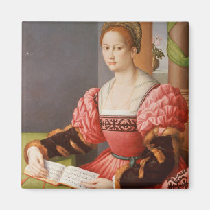 Porträt einer Dame Magnet