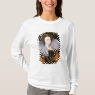 Porträt einer Dame mit einem großen Kampfläufer T-Shirt