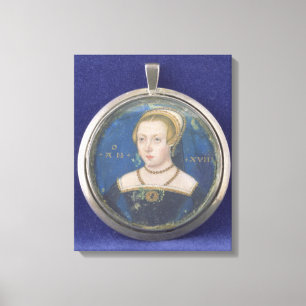 Porträt einer Dame, vielleicht Dame Jane Grey, Leinwanddruck
