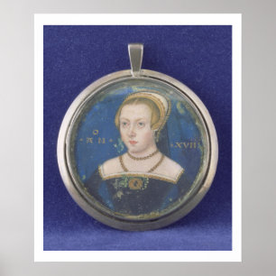 Porträt einer Dame, vielleicht Dame Jane Grey, Poster