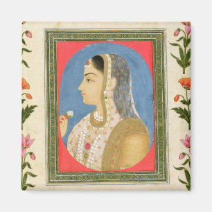 Porträt einer edlen Dame, vom kleinen Clive Alb Magnet