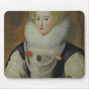 Porträt einer elisabethanischen Dame mit einem Mousepad