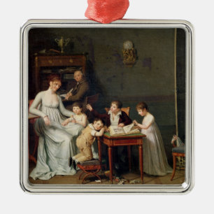 Porträt einer Familie, 1800-01 Ornament Aus Metall
