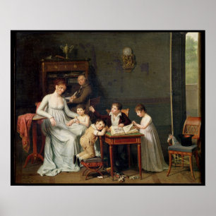 Porträt einer Familie, 1800-01 Poster