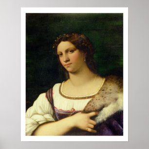 Porträt einer Frau, 1512 (Öl auf Leinwand) Poster