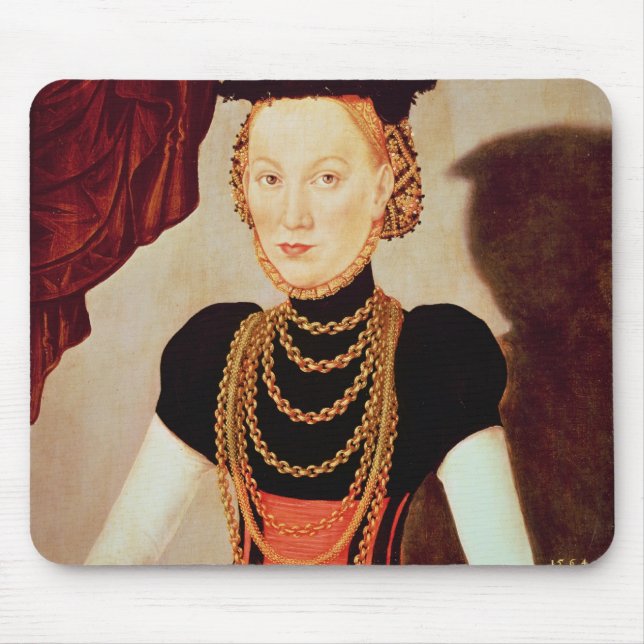 Porträt einer Frau, 1564 Mousepad (Vorne)