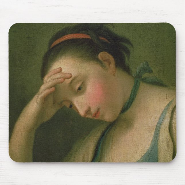 Porträt einer Frau 2 Mousepad (Vorne)