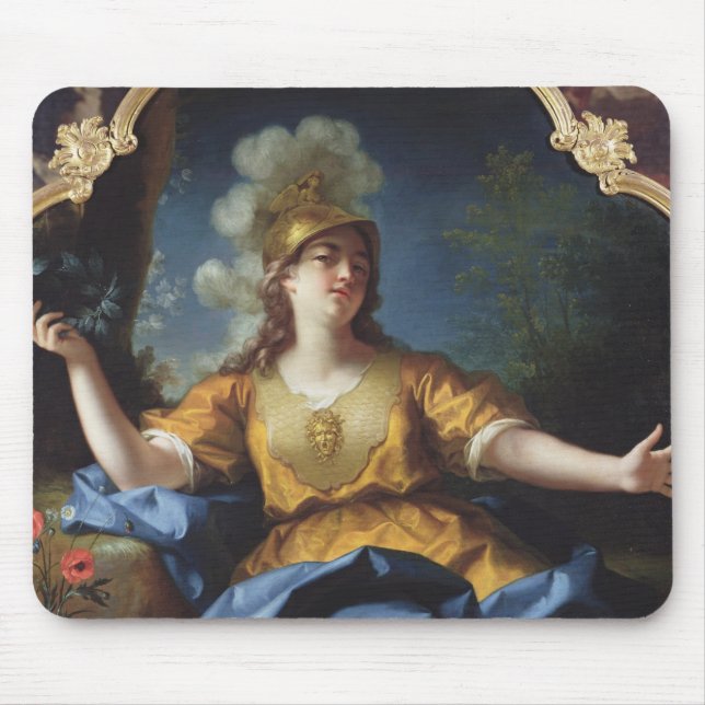 Porträt einer Frau als Minerva, 1730 Mousepad (Vorne)