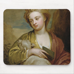 Porträt einer Frau als St. Agnes, traditionsgemä Mousepad