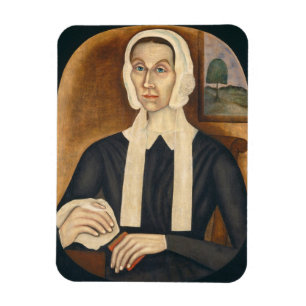 Porträt einer Frau, C. 1845 (Öl auf Leinwand) Magnet