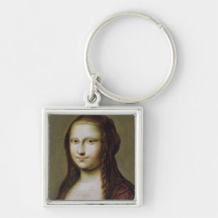 Porträt einer Frau inspiriert von der Mona Lisa Schlüsselanhänger
