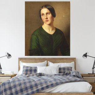 Porträt einer Frau Leinwanddruck