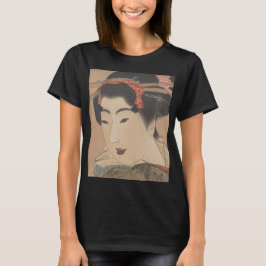 Porträt einer Frau mit weißem Fächer – Vintage Jap T-Shirt