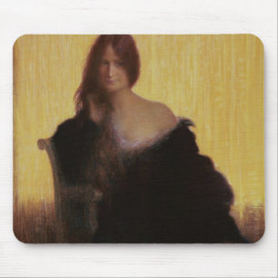 Porträt einer Frau (Pastell auf Papier) Mousepad