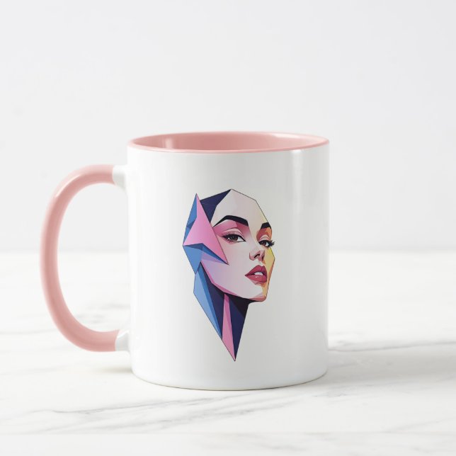Porträt einer Frau. Tasse (Links)