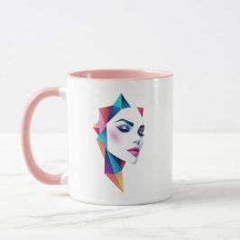 Porträt einer Frau. Tasse