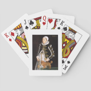 Porträt einer Frau, vermutlich Catherine Carey, Spielkarten