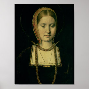 Porträt einer Frau, vielleicht Catherine von Poster
