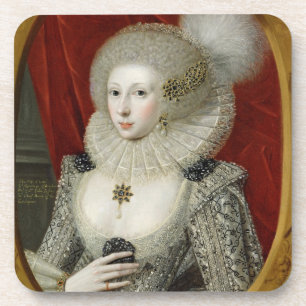 Porträt einer Frau, vielleicht Frances-Baumwolle, Untersetzer
