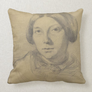 Porträt einer Frau, vielleicht George Sand Kissen