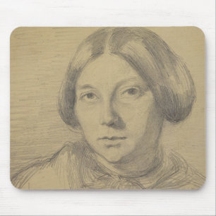 Porträt einer Frau, vielleicht George Sand Mousepad