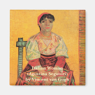 Porträt einer italienischen Frau von Vincent van G Magnet