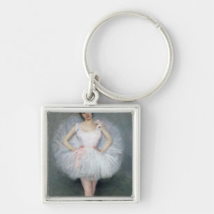 Porträt einer jungen Ballerina Schlüsselanhänger