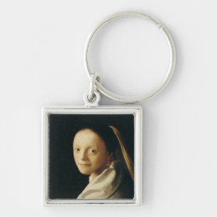 Porträt einer jungen Frau, c.1663-65 Schlüsselanhänger