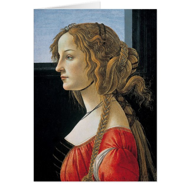Porträt einer jungen Frau von Botticelli (Vorne)