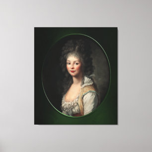 Porträt einer jungen Frau von Johann Tischbein Leinwanddruck