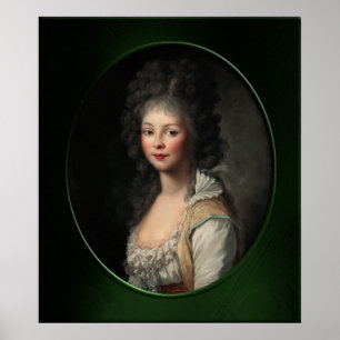 Porträt einer jungen Frau von Johann Tischbein Poster