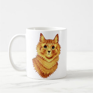Porträt einer orangefarbenen Katze von Louis Wain Kaffeetasse