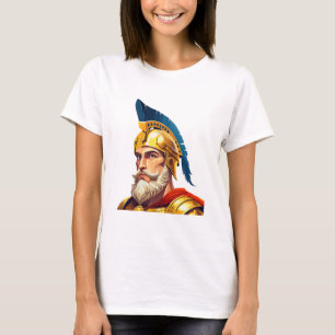 Porträt eines antiken griechischen Kriegers T-Shirt