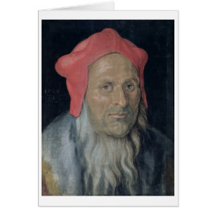 Porträt eines bärtigen Mannes in Red Hat, 1520 (