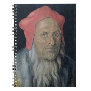 Porträt eines bärtigen Mannes in Red Hat, 1520 ( Notizblock