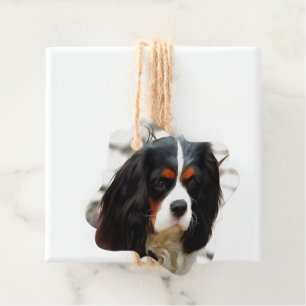 Porträt eines Cavalier King Charles Spaniels Geschenkanhänger