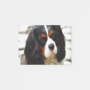 Porträt eines Cavalier King Charles Spaniels Post-it Klebezettel