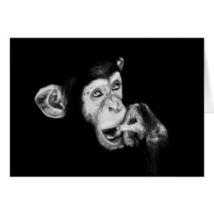 Porträt eines Denkers Schimpansen