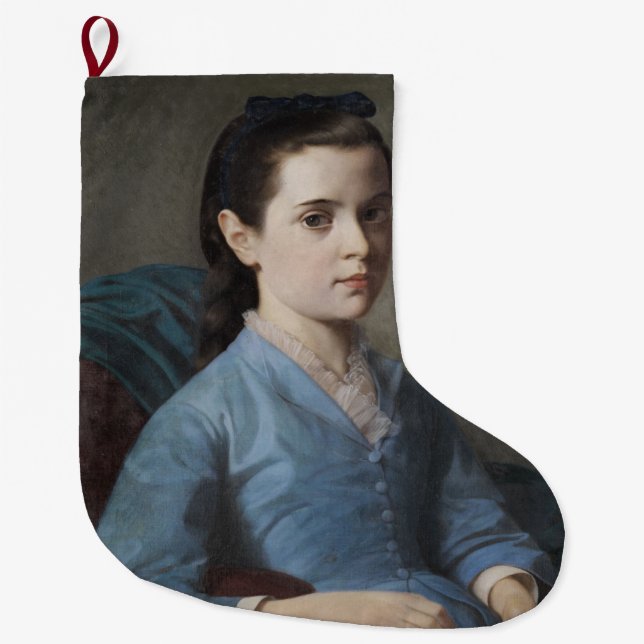 Porträt eines Eleganten Mädchens (von Leloir) Großer Weihnachtsstrumpf (Vorderseite)