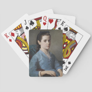 Porträt eines Eleganten Mädchens (von Leloir) Spielkarten