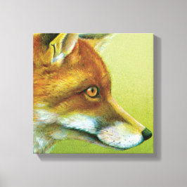 Porträt eines Foxenstanzes Leinwanddruck