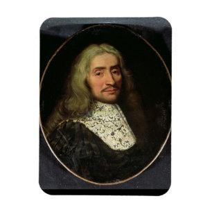 Porträt eines Gentleman (Öl auf Leinwand) Magnet