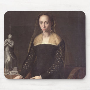Porträt eines Gentlewoman, 1559 (Öl auf Platte) Mousepad