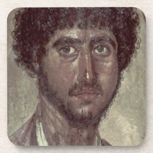 Porträt eines Griechen, von Fayum, Getränkeuntersetzer