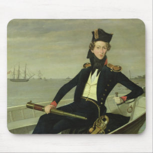 Porträt eines jungen dänischen Marineoffiziers, Mousepad