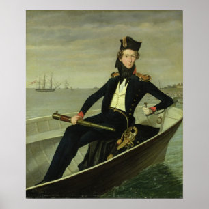 Porträt eines jungen dänischen Marineoffiziers, Poster