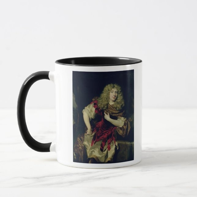 Porträt eines jungen Mannes, 1676 Tasse (Links)