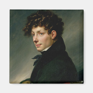 Porträt eines jungen Mannes als Jäger, 1811 Magnet